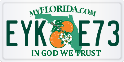 FL license plate EYKE73