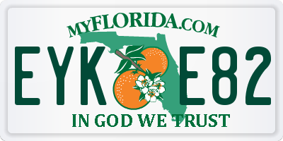 FL license plate EYKE82
