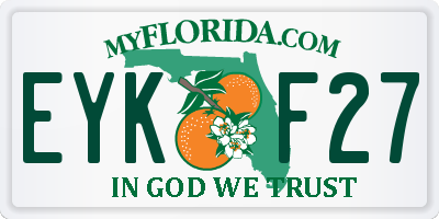 FL license plate EYKF27
