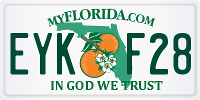 FL license plate EYKF28