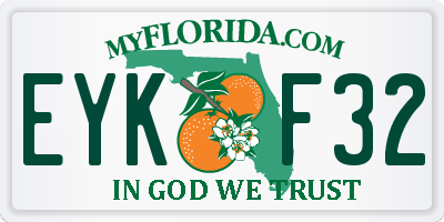 FL license plate EYKF32