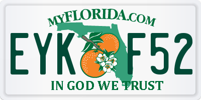 FL license plate EYKF52