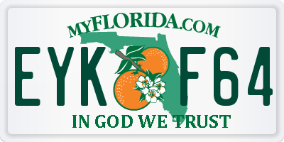 FL license plate EYKF64
