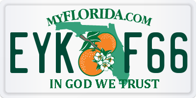 FL license plate EYKF66