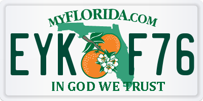 FL license plate EYKF76