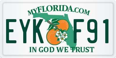 FL license plate EYKF91