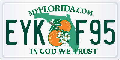 FL license plate EYKF95