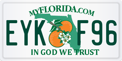 FL license plate EYKF96