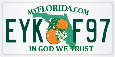 FL license plate EYKF97