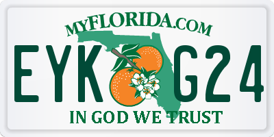 FL license plate EYKG24