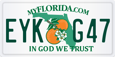 FL license plate EYKG47