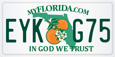 FL license plate EYKG75