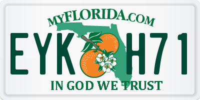 FL license plate EYKH71