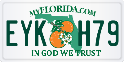 FL license plate EYKH79