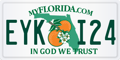 FL license plate EYKI24
