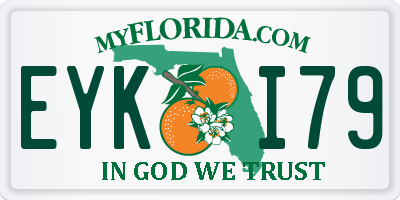 FL license plate EYKI79