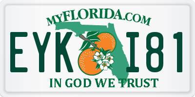 FL license plate EYKI81