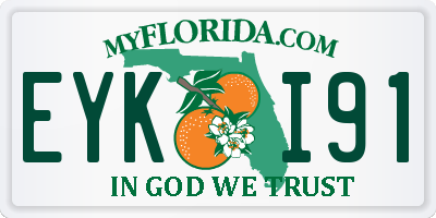 FL license plate EYKI91