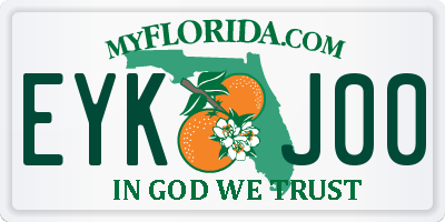 FL license plate EYKJ00