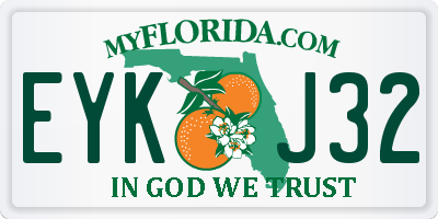 FL license plate EYKJ32