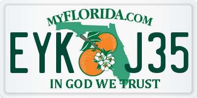 FL license plate EYKJ35