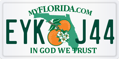 FL license plate EYKJ44