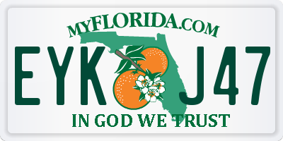 FL license plate EYKJ47