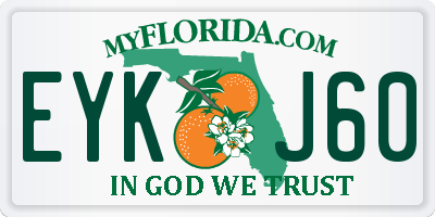 FL license plate EYKJ60