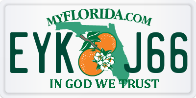 FL license plate EYKJ66