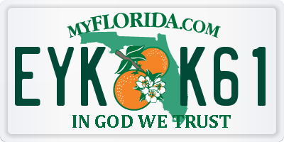 FL license plate EYKK61