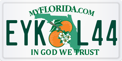 FL license plate EYKL44