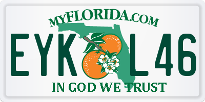 FL license plate EYKL46