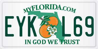 FL license plate EYKL69