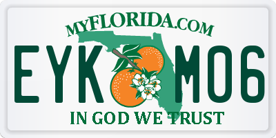 FL license plate EYKM06