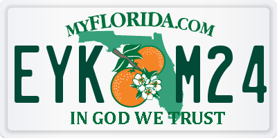 FL license plate EYKM24
