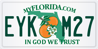 FL license plate EYKM27