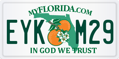 FL license plate EYKM29