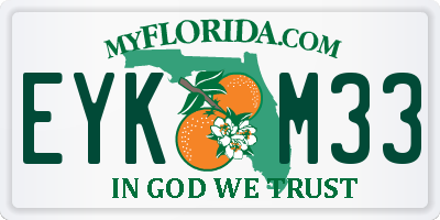 FL license plate EYKM33