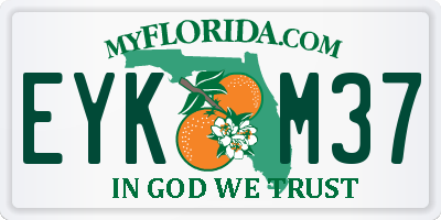 FL license plate EYKM37