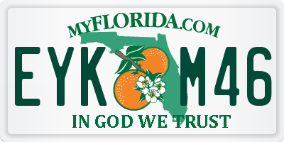 FL license plate EYKM46