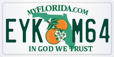 FL license plate EYKM64