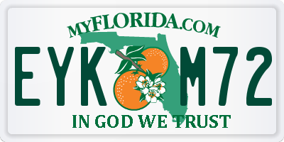 FL license plate EYKM72