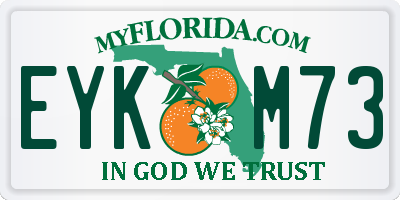 FL license plate EYKM73