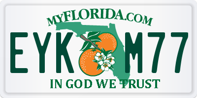 FL license plate EYKM77
