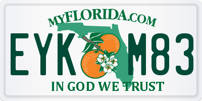 FL license plate EYKM83