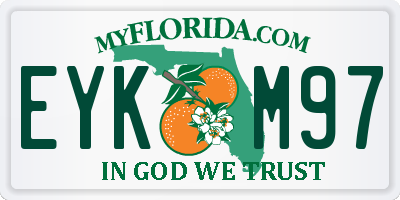 FL license plate EYKM97
