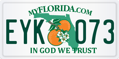 FL license plate EYKO73