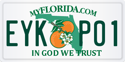 FL license plate EYKP01