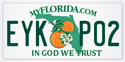 FL license plate EYKP02