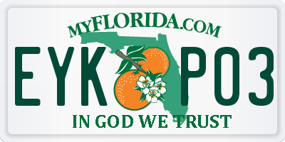 FL license plate EYKP03